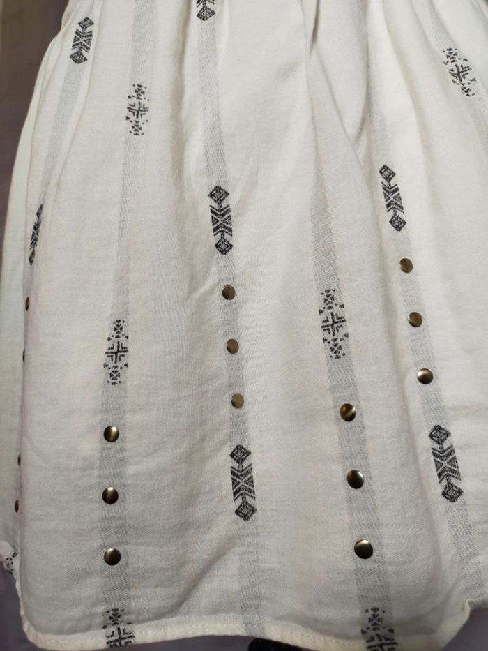 Jupe blanche imprimée à détails cloutés – Pimkie – Taille M - photo numéro 6