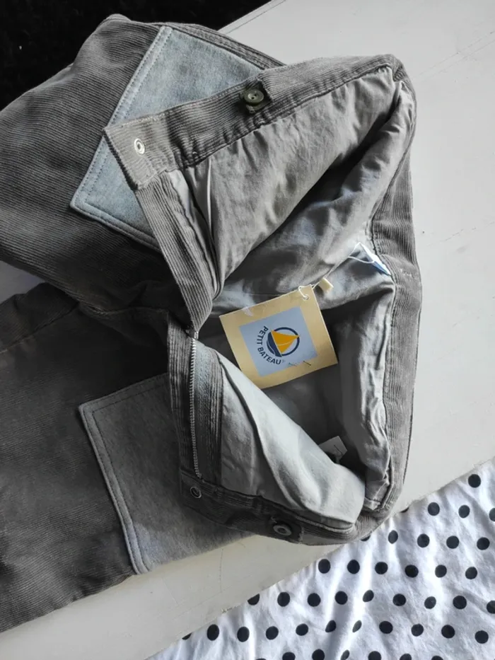Pantalon velours doublé Petit bateau neuf - photo numéro 3