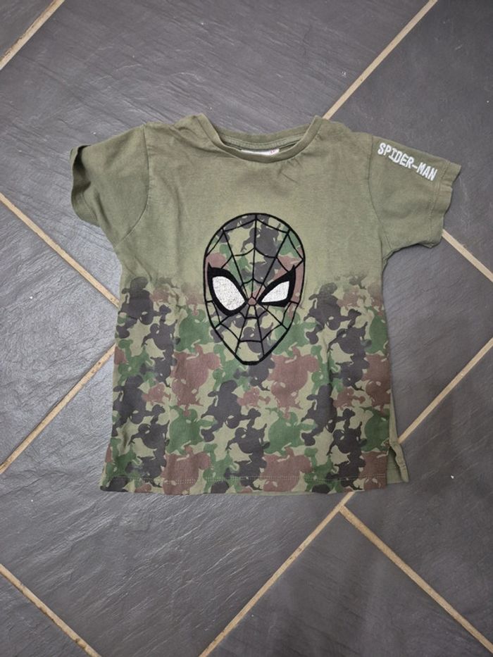 T shirt kaki spiderman