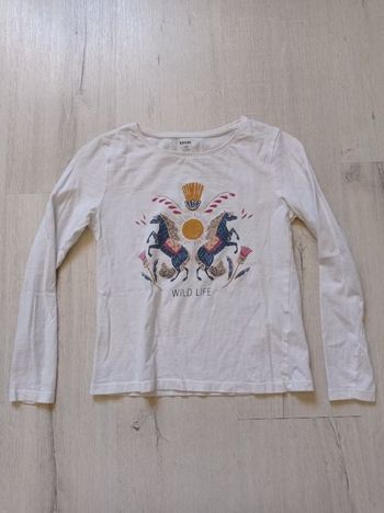 Tee-shirt manches longues marque Kiabi taille 10 ans