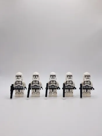 Figurines type lego 5 clones de première génération star wars