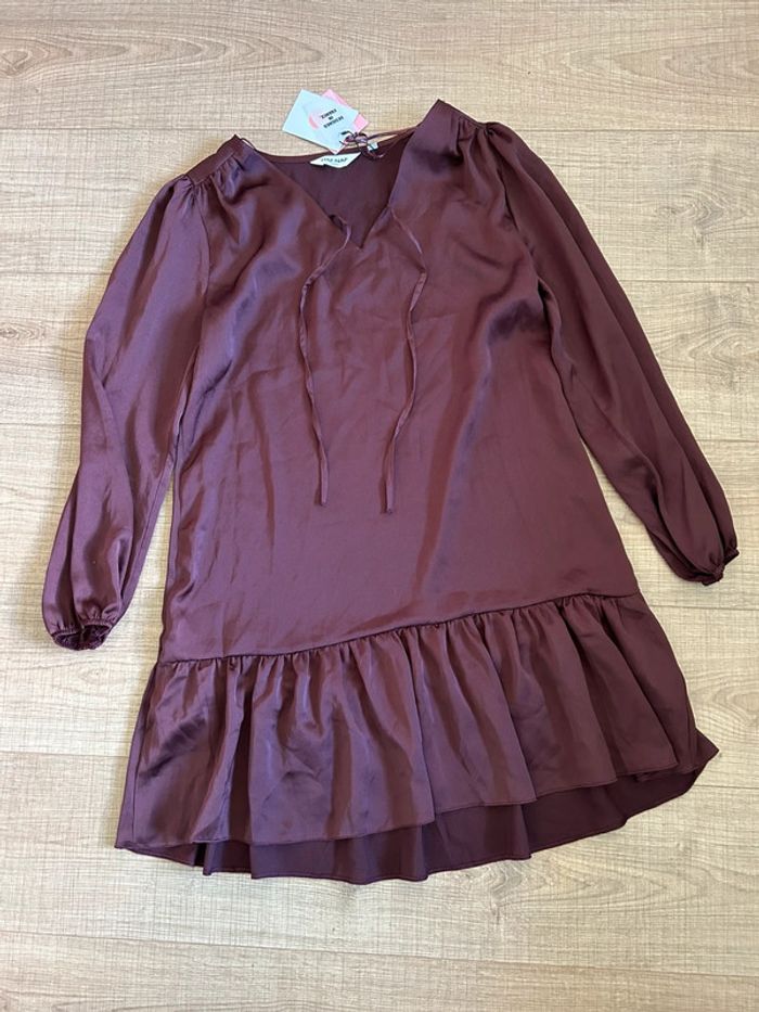 Robe figue neuve à manches longues Naf Naf taille 38 (valeur 60€) - photo numéro 11