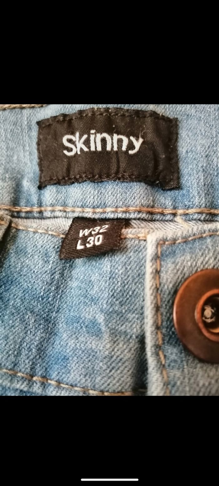 Jean Skinny bleu. Taille W 32/L 30 ( 42). - photo numéro 5