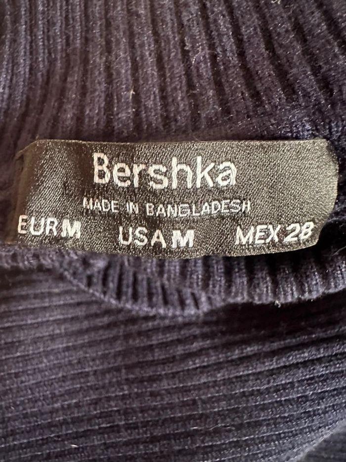 Pull col roulé bleu marine bershka - photo numéro 5