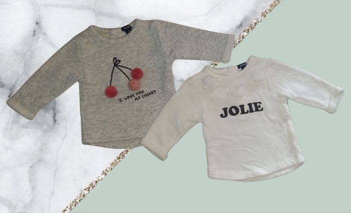 Lot de 2 pulls Kiabi 1 mois