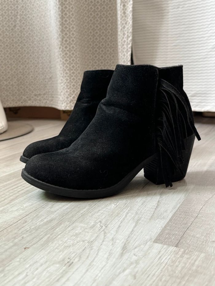 Bottine noir en daim • private company • taille 37