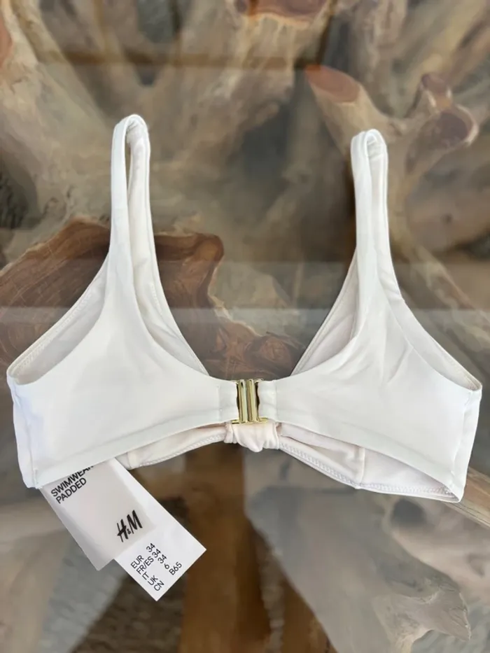 Haut de maillot de bain H&M écru 34 - photo numéro 2