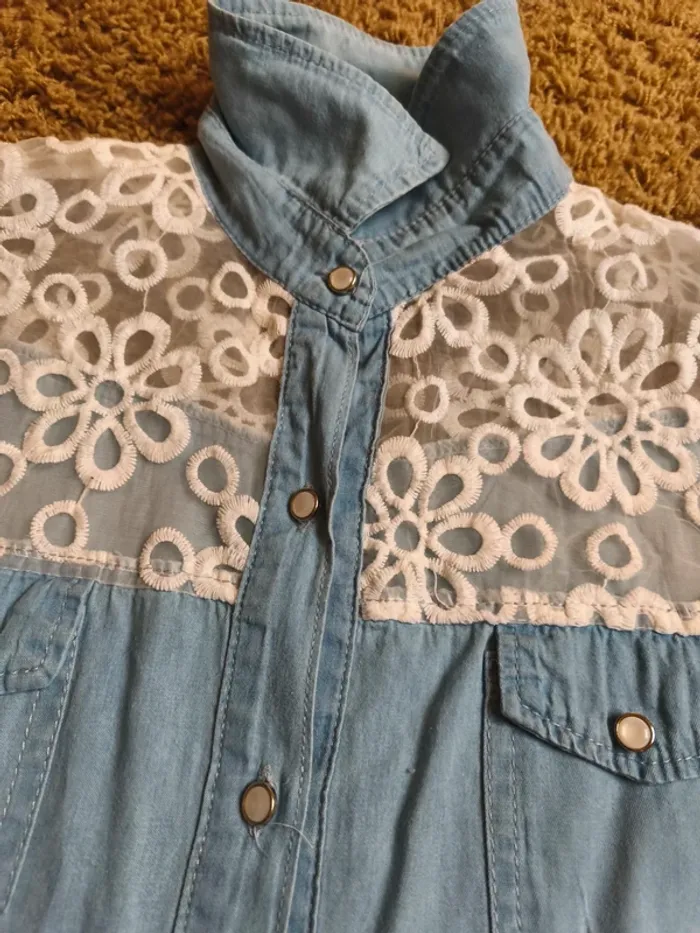 Blouse chemise sans manches femme - photo numéro 2