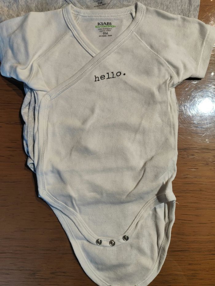 Lot de 8 bodies manches courtes taille 9 mois - photo numéro 4