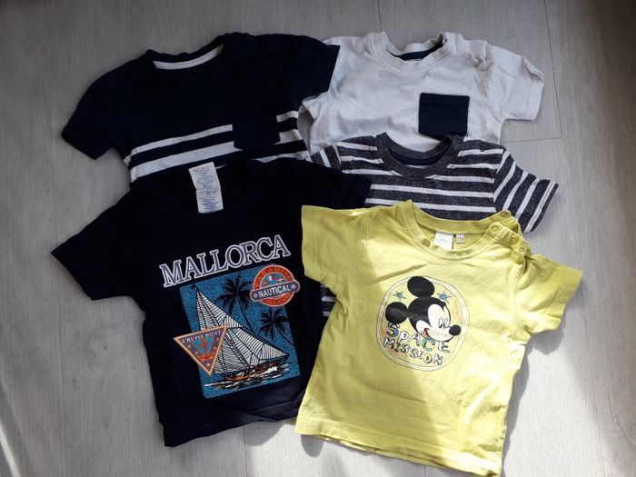 5 T-shirts MC 12mois