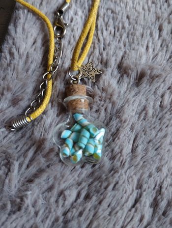 Collier fiole chamallow