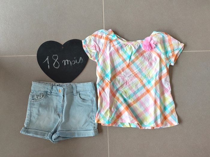 Ensemble short et blouse