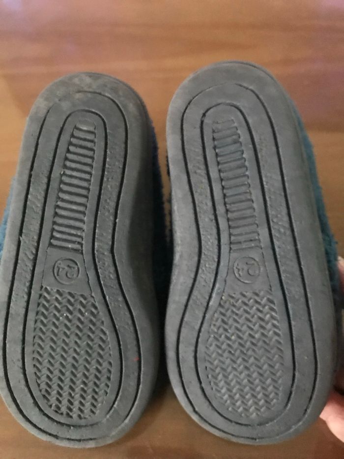 Chaussons montants scratch bleus Pointure 24 - photo numéro 4