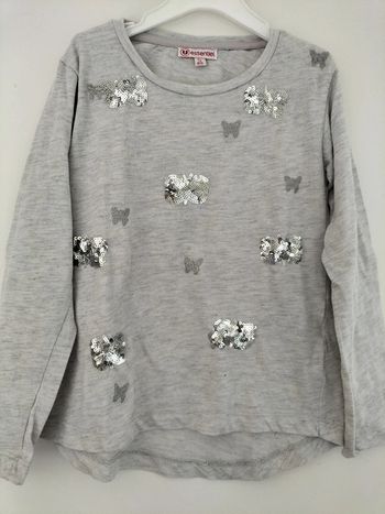 T-shirt manches longues motif papillon 5 ans