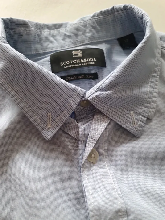 Chemise homme bleu ciel Scotch & Soda, taille XL - photo numéro 5
