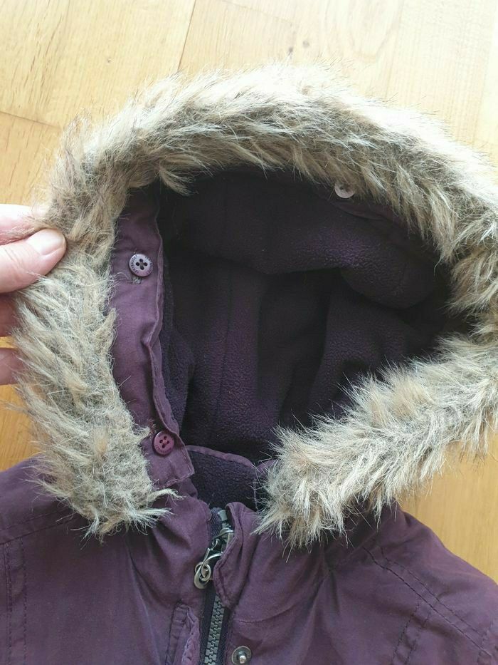 doudoune violette 10 ans Vertbaudet doublure et capuche amovibles - photo numéro 8