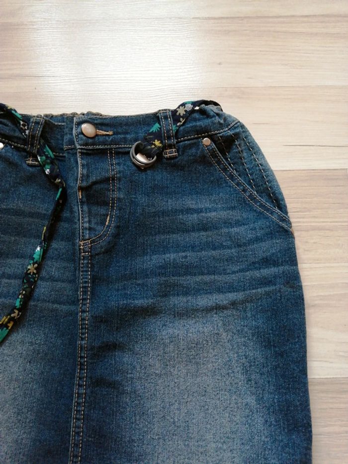 Jupe jean ceinture réglable - photo numéro 2