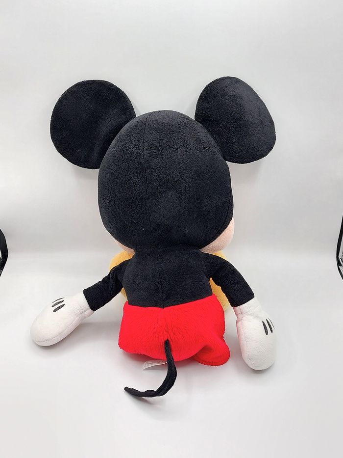 Grande peluche souris Mickey 50 cm Disney Nicotoy rouge noir jaune doudou - photo numéro 2