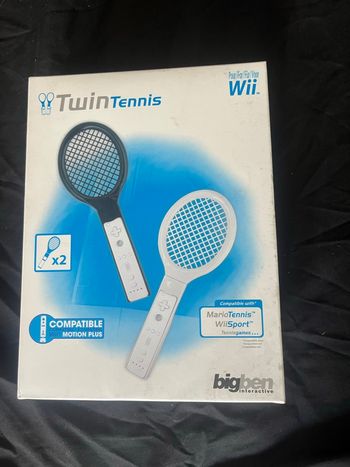 🎾 Twin Tennis pour Nintendo Wii – lot de 2 raquettes Bigben 