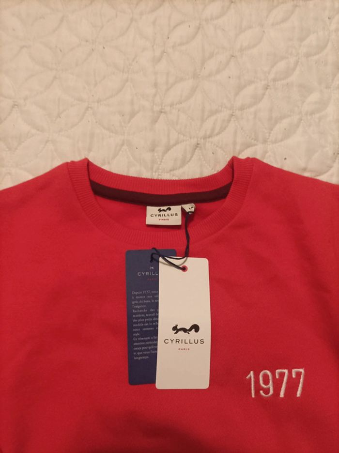 Sweat Cyrillus 14 ans neuf - photo numéro 2