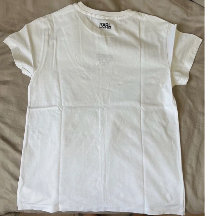 T shirt blanc karl lagerfeld - photo numéro 2