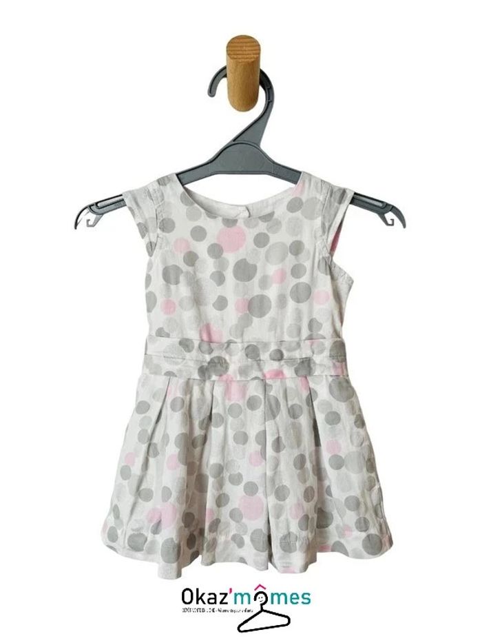 Jolie robe d’été à pois - Grain de blé 6 mois (68cm)