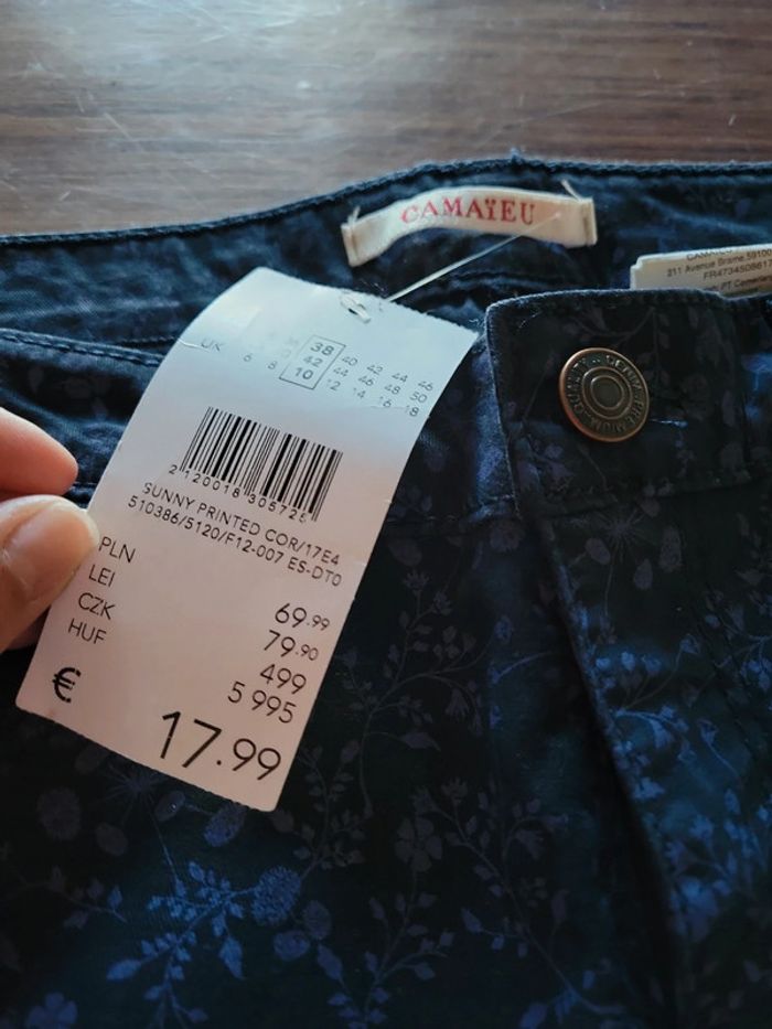 Pantacourt femme taille 38 neuf - photo numéro 3