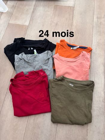 Lot t-shirt manche courte 