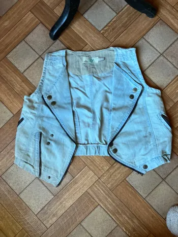 Veste sans manche en jean &