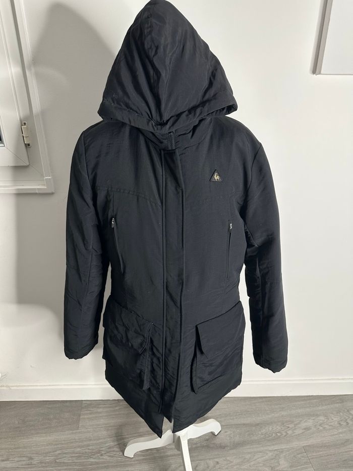 Parka doudoune noire duvet et plume le Coq Sportif T40 L