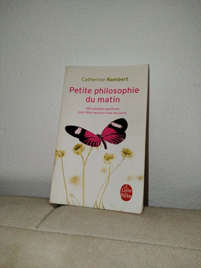 Livre "petite philosophie du matin" de Catherine Rambert