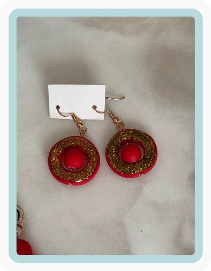 Ensemble collier + boucles d’oreilles - photo numéro 2