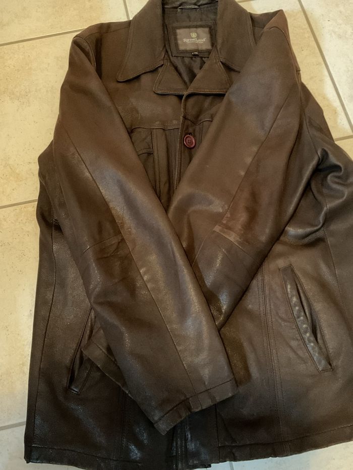 Veste cuir homme T XL - photo numéro 5