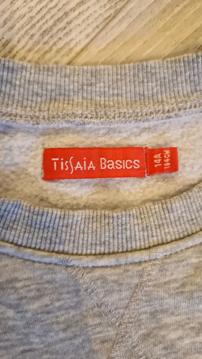 Sweat gris à message imprimé Tissaia 🤖 14 ans - photo numéro 4