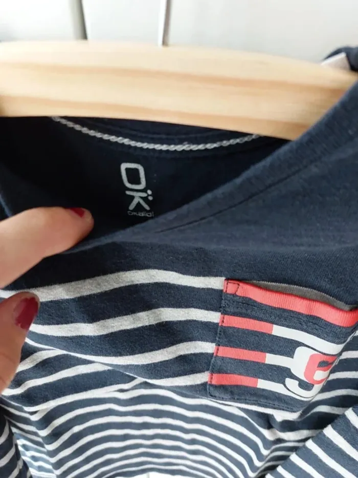 T-shirt rayé Okaidi 4 ans - photo numéro 3