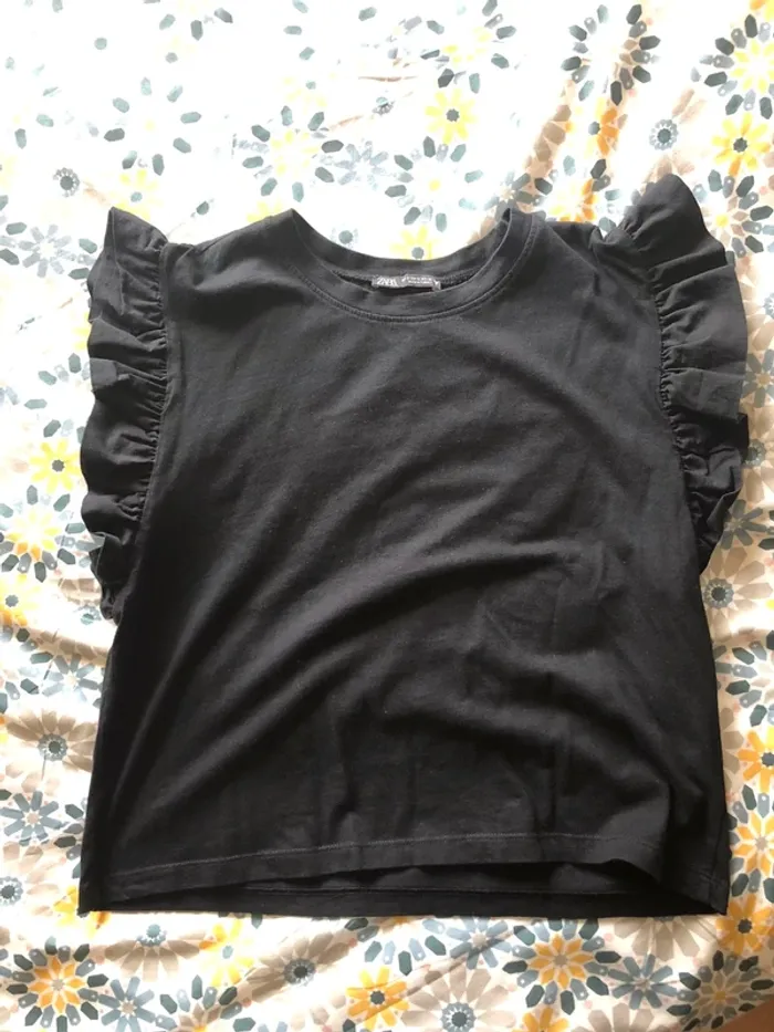 Tee shirt noir Zara