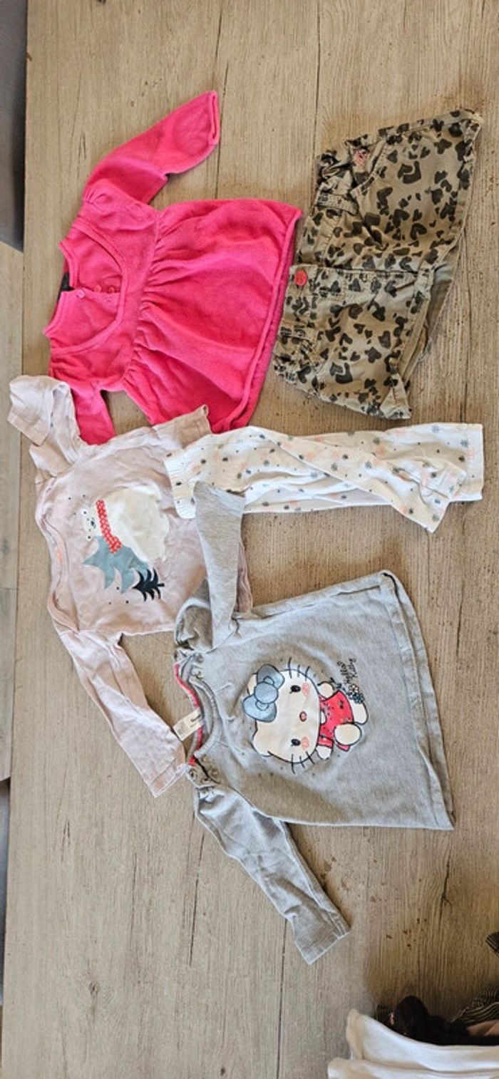 Lot de 15 vêtements fille hiver, 9 mois - photo numéro 8