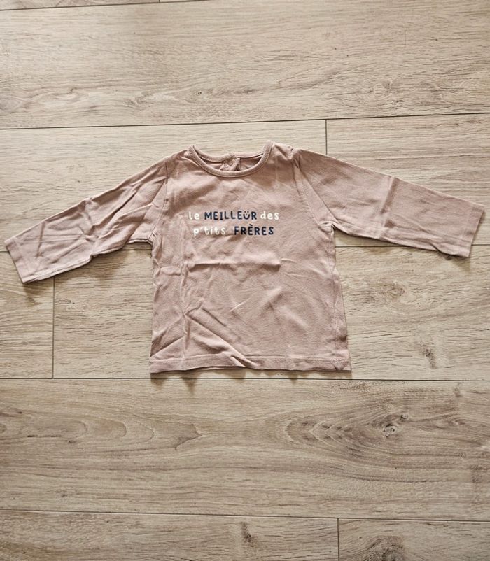 Lot de 4 tee shirt manches longues 12 mois - photo numéro 8