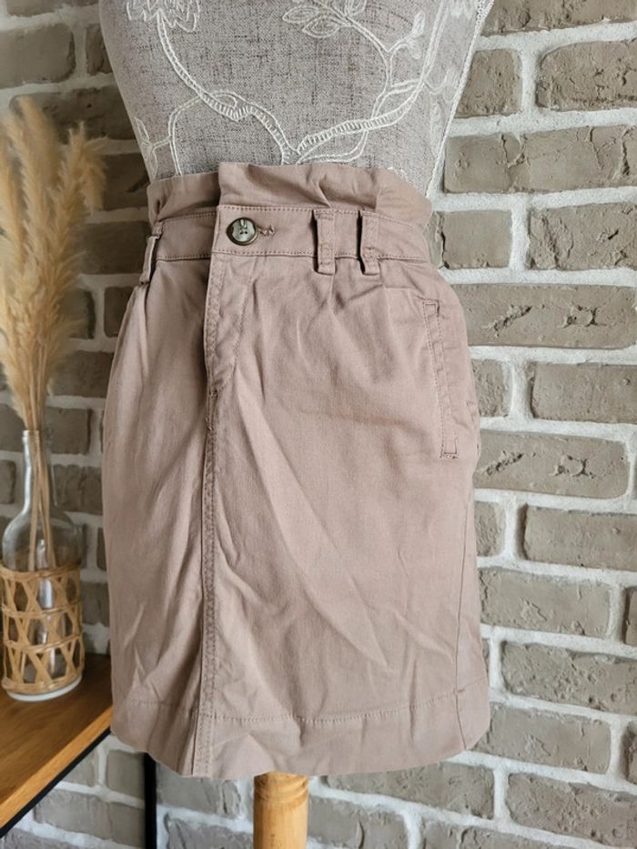 Jupe taille haute beige sable Camaïeu - photo numéro 10