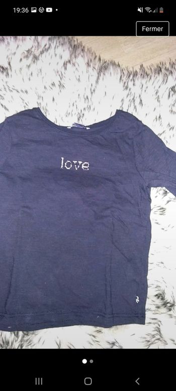T shirt longue manche 3 ans