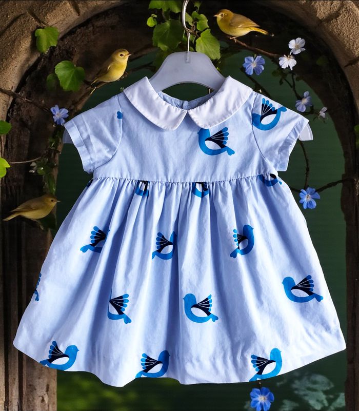 JACADI - ENSEMBLE 3P BÉBÉ FILLE - ROBE, CULOTTE & GILET MOTIF TOURTERELLES 6M - photo numéro 5