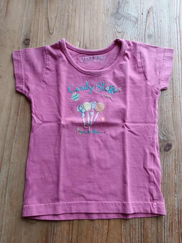 T-shirt rose 4 ans