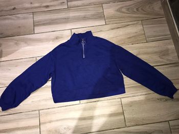 Pull crop top bleu h&m S