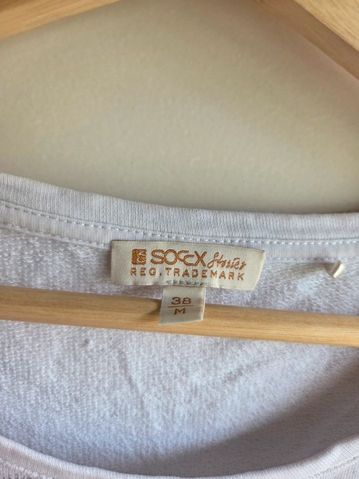 Blouse à manches longues blanche soccx, taille m - photo numéro 3