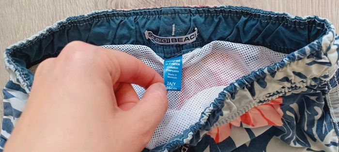 Short de bain bébé garçon, motif tropical, marque Okaidi, taille 2 ans (86 cm) - photo numéro 5
