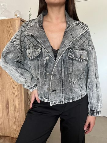 Veste en jean grise Ciminy