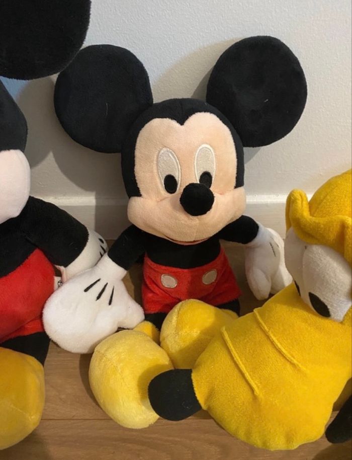 Lot de peluche disney mickey / pluto - photo numéro 3