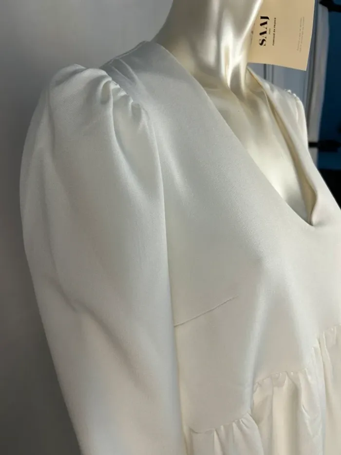 Robe blanche SAAJ T.2 / M neuve - photo numéro 5