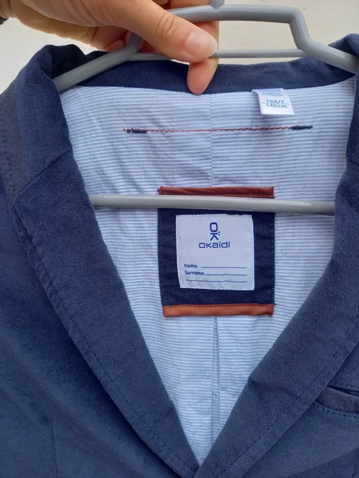 Veste costume okaïdi 10 ans bleue - photo numéro 3