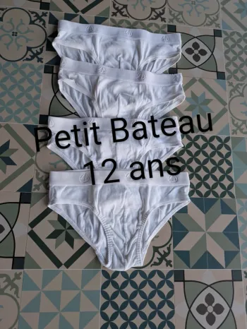 Lot de 4 slips 12 ans